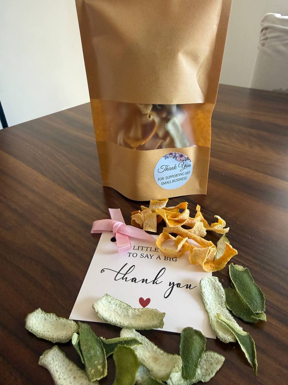 Dried Citrus Peel Curls — Orange & Lime