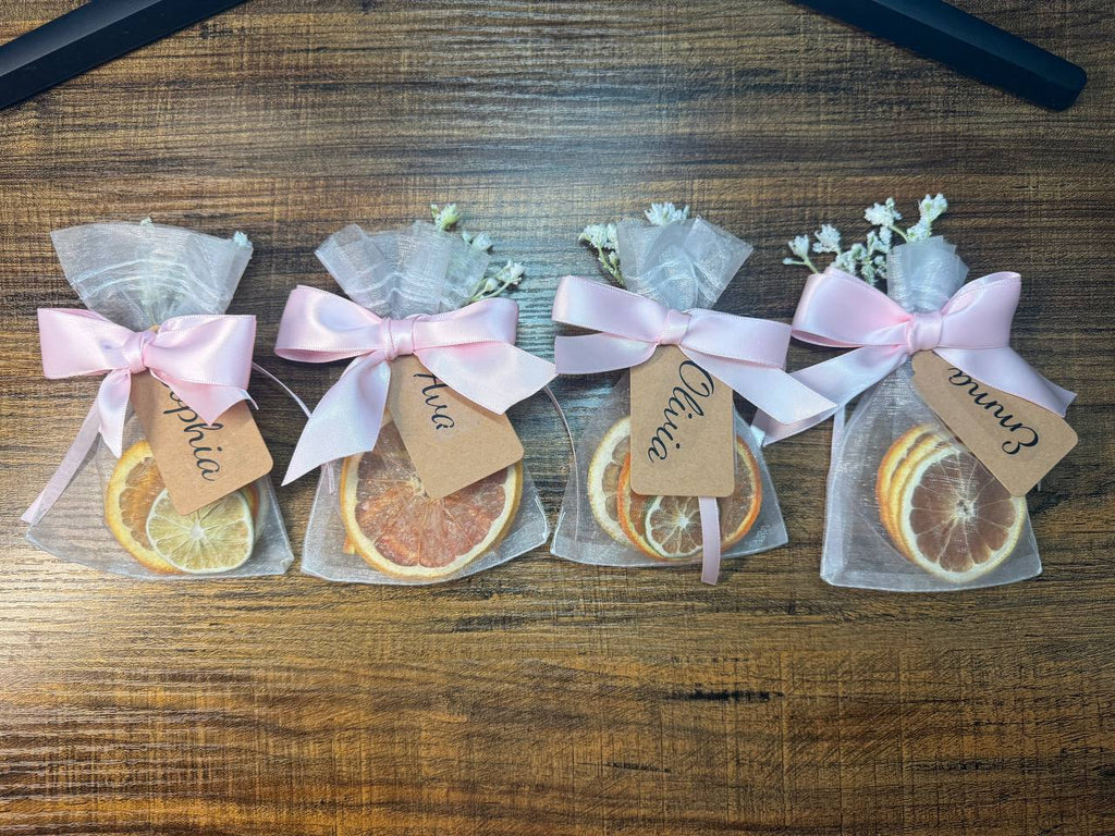Citrus Favor Bags + Floral Wreath Bundle | Bridal Shower Set